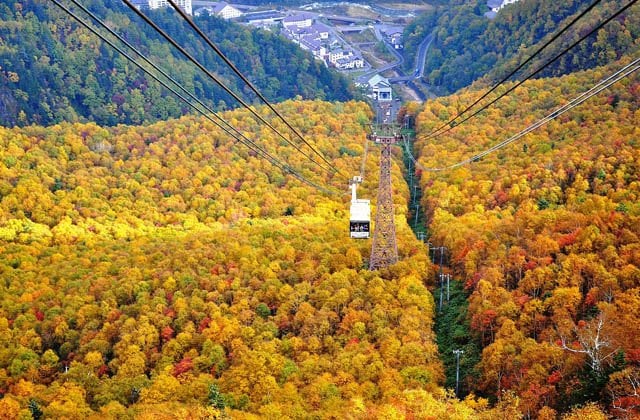Kurodake Ropeway at Sounkyo Onsen, Hokkaido