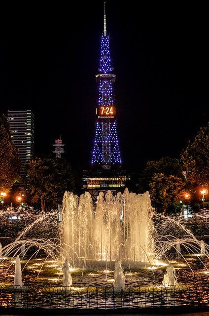 Odori Park and Sapporo TV Tower