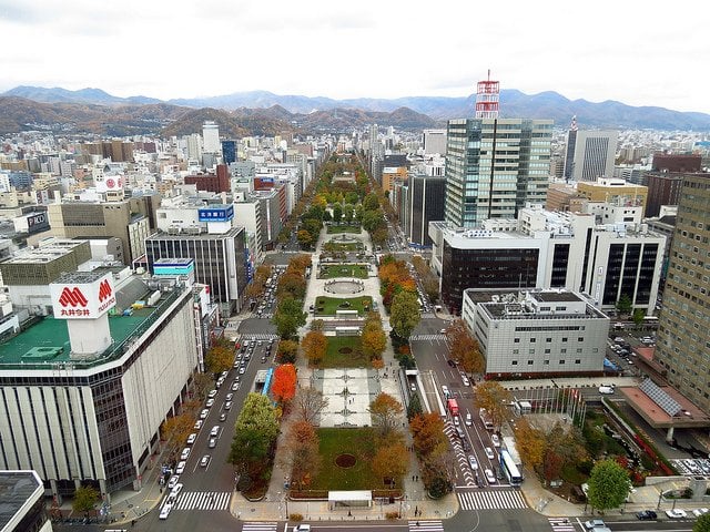 Odori Park in Autumn, Sapporo
