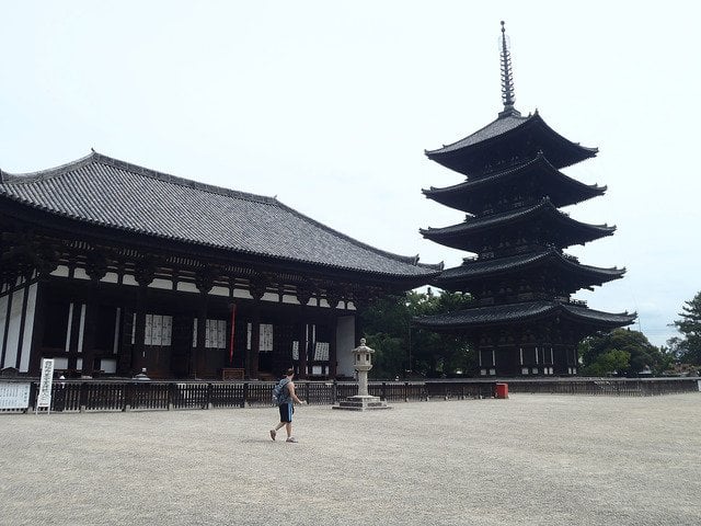 Kofukuji temple in Nara, Japan