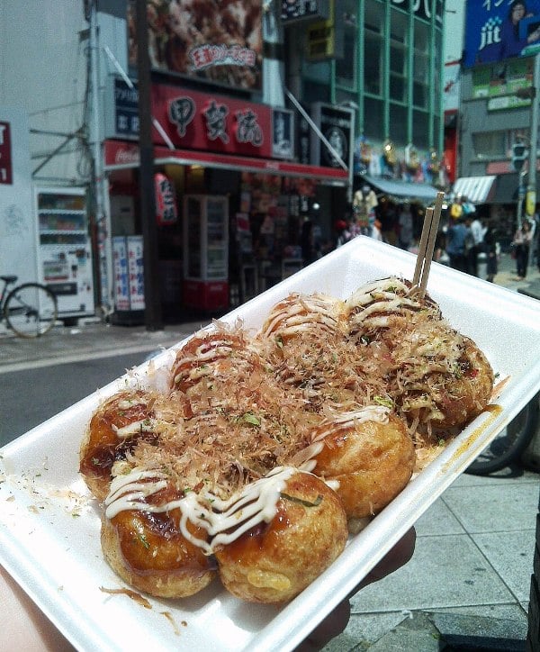 Takoyaki in Osaka, Japan