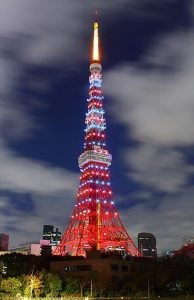 Tokyo Tower at Night in Winter