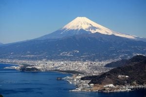 Numazu City and Mount Fuji, Japan