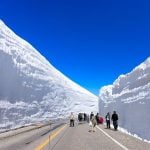 Snow Walls of Tateyama Kurobe Alpine Route in Toyama, Japan